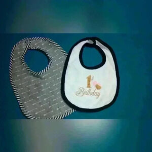 Baby's first birthday bib bundle